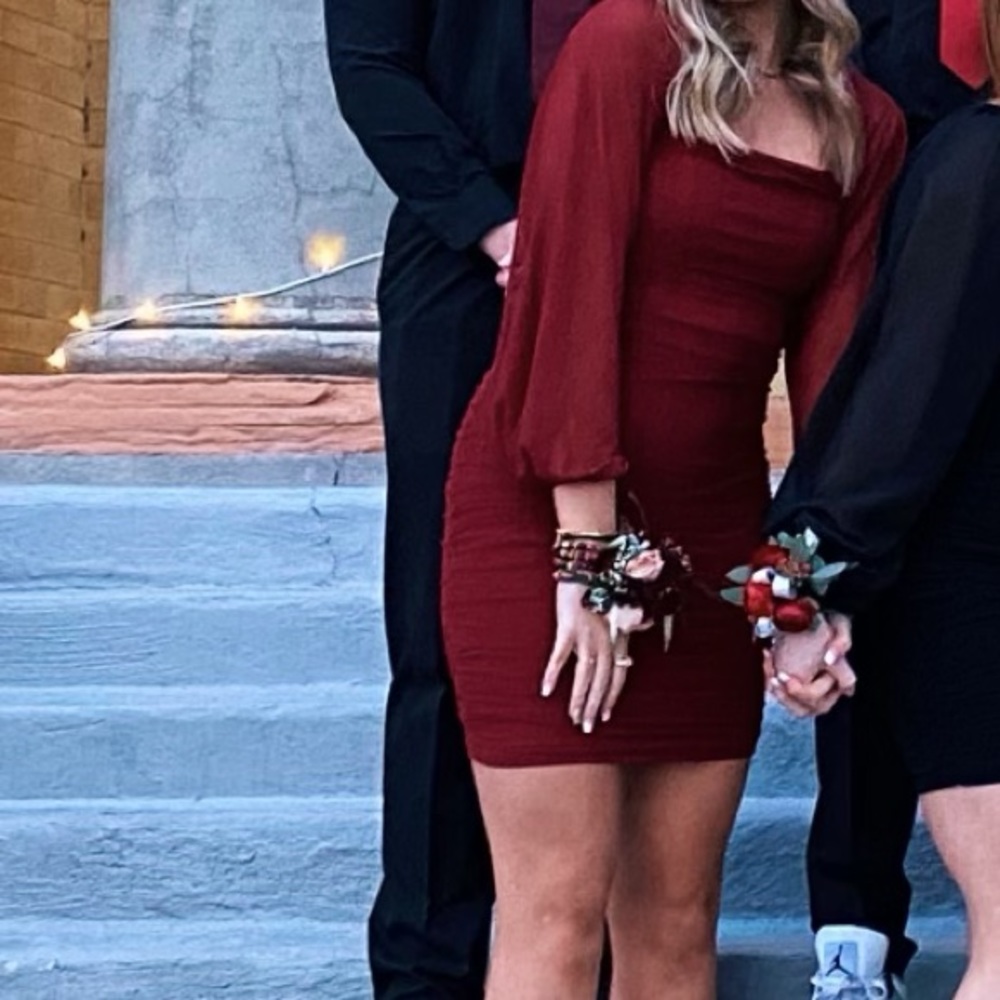 Maroon Semi Formal Dress